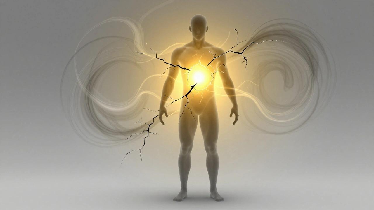 Illustratie van mentale veerkracht die als spier wordt opgebouwd.