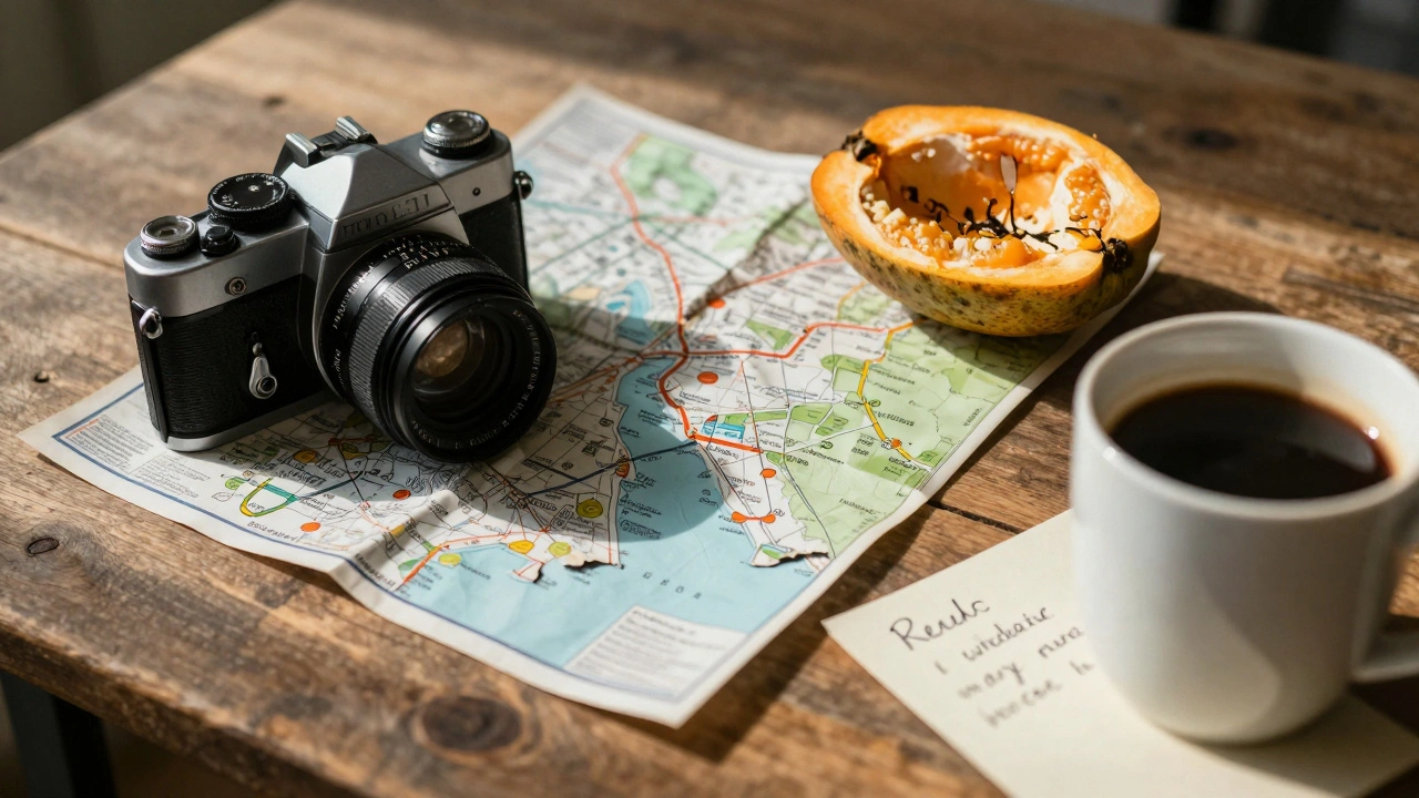 Persoonlijke objecten die een uniek verhaal vertellen op een tafel.